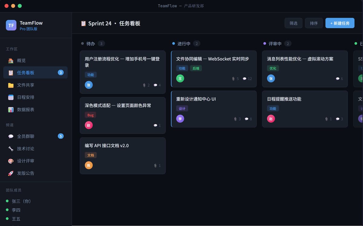 团队协作桌面工具